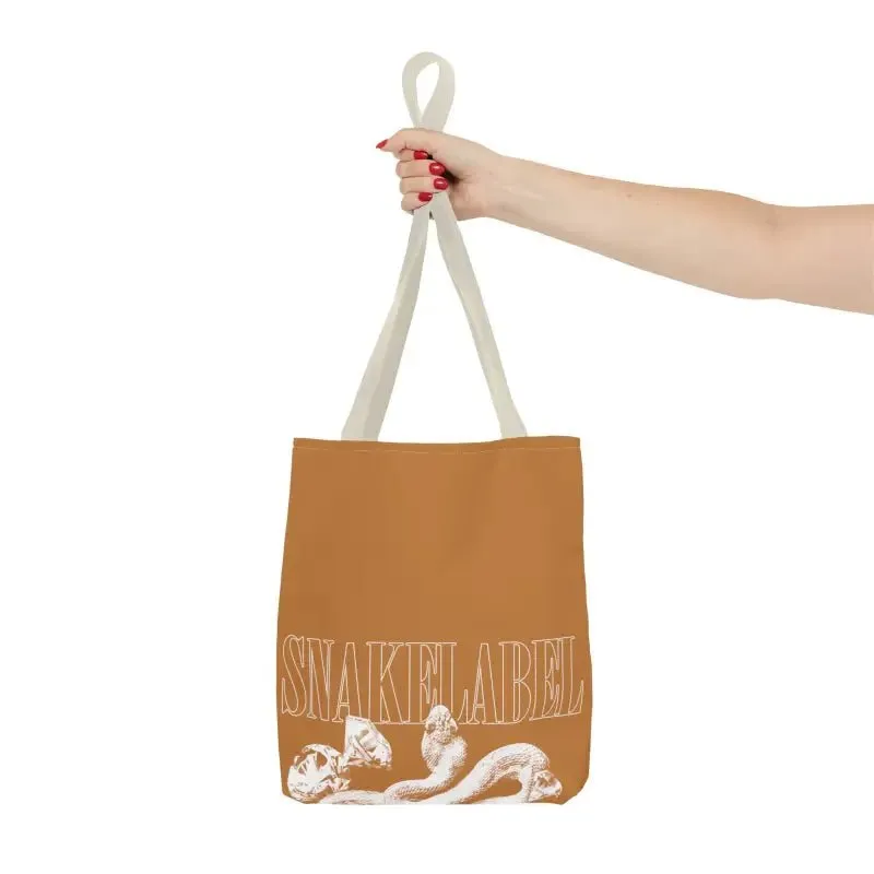 Snake Tote Bag (AOP) - 3 Sizes | All-over Print | Durable Polyester | 5 Color Handles