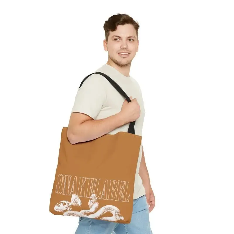 Snake Tote Bag (AOP) - 3 Sizes | All-over Print | Durable Polyester | 5 Color Handles