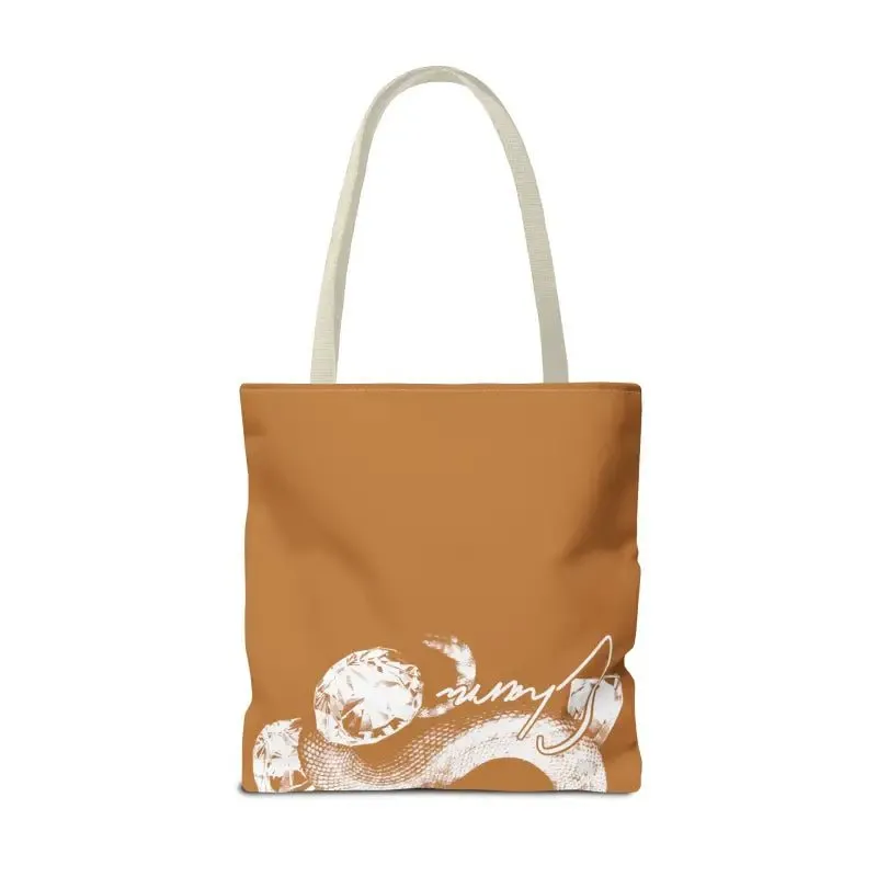 Snake Tote Bag (AOP) - 3 Sizes | All-over Print | Durable Polyester | 5 Color Handles