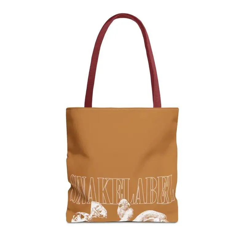 Snake Tote Bag (AOP) - 3 Sizes | All-over Print | Durable Polyester | 5 Color Handles