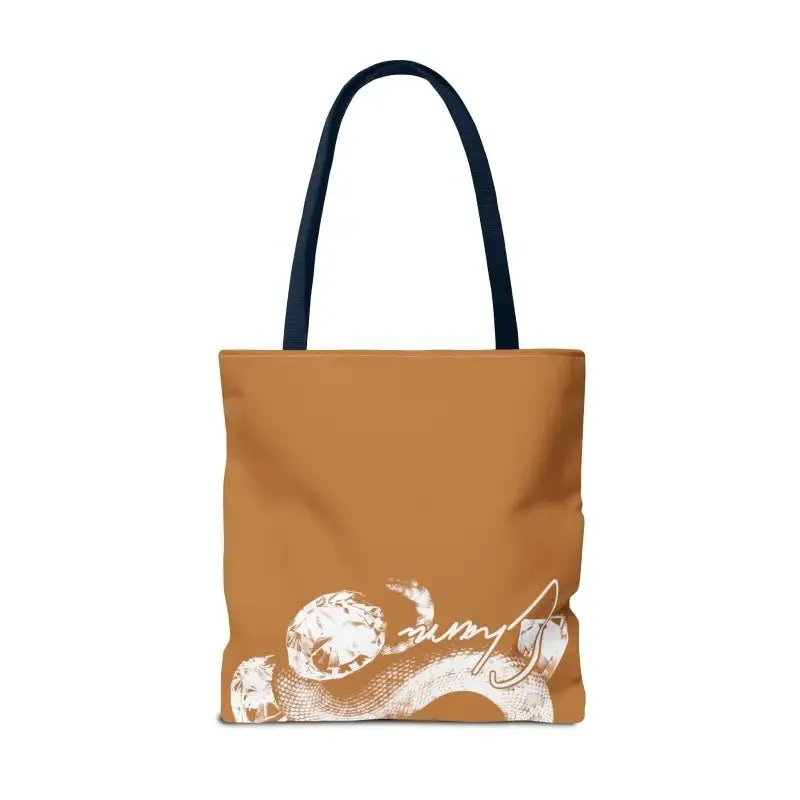 Snake Tote Bag (AOP) - 3 Sizes | All-over Print | Durable Polyester | 5 Color Handles