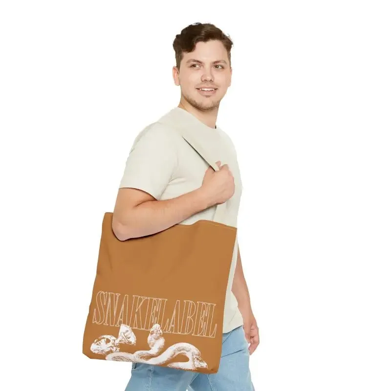 Snake Tote Bag (AOP) - 3 Sizes | All-over Print | Durable Polyester | 5 Color Handles