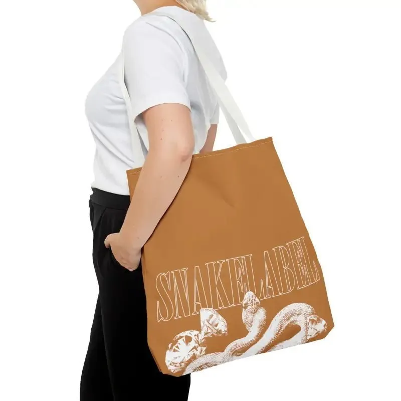 Snake Tote Bag (AOP) - 3 Sizes | All-over Print | Durable Polyester | 5 Color Handles