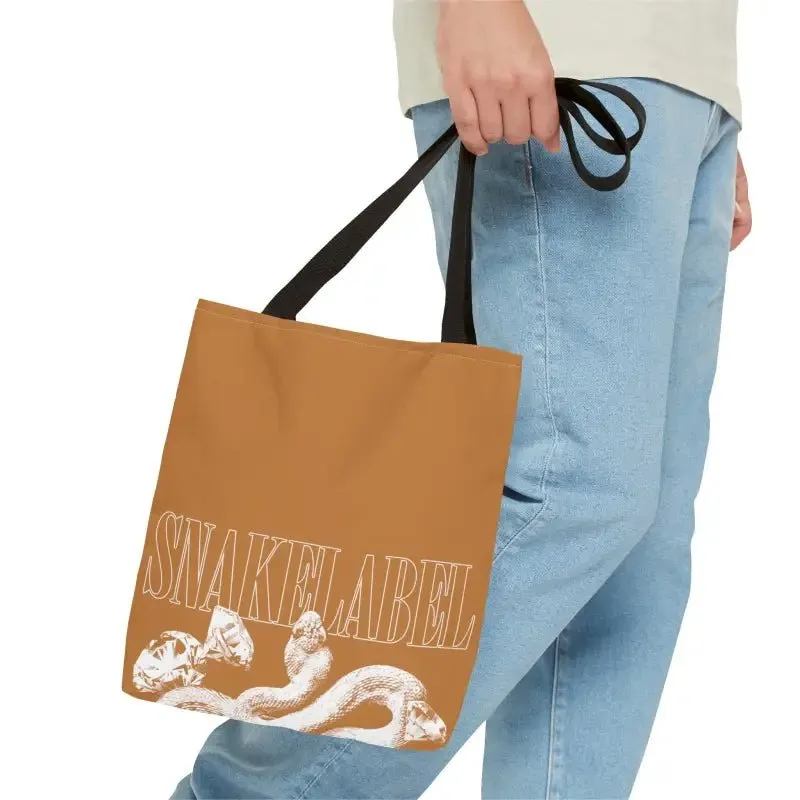 Snake Tote Bag (AOP) - 3 Sizes | All-over Print | Durable Polyester | 5 Color Handles
