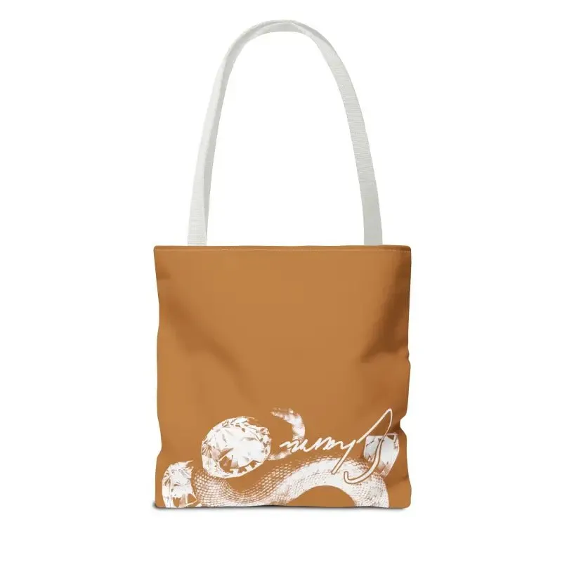 Snake Tote Bag (AOP) - 3 Sizes | All-over Print | Durable Polyester | 5 Color Handles