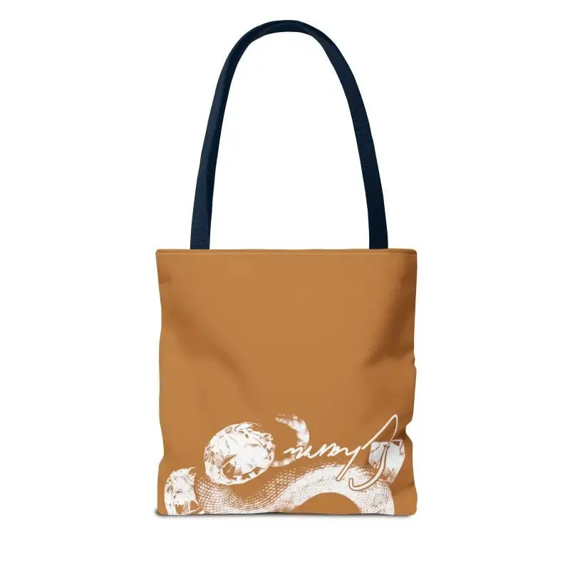 Snake Tote Bag (AOP) - 3 Sizes | All-over Print | Durable Polyester | 5 Color Handles