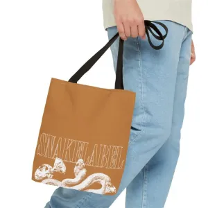 Snake Tote Bag (AOP) - 3 Sizes | All-over Print | Durable Polyester | 5 Color Handles