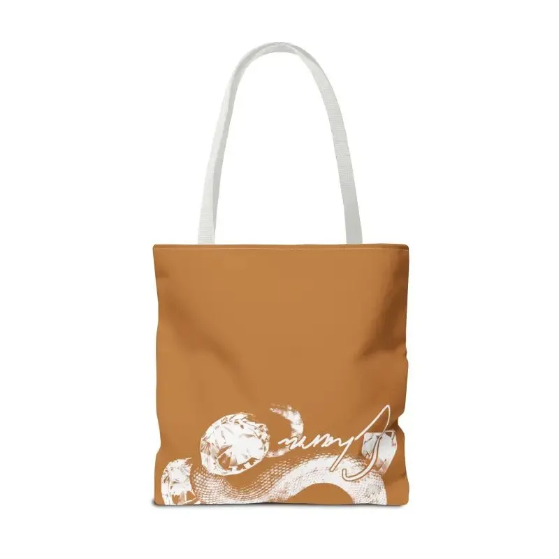 Snake Tote Bag (AOP) - 3 Sizes | All-over Print | Durable Polyester | 5 Color Handles