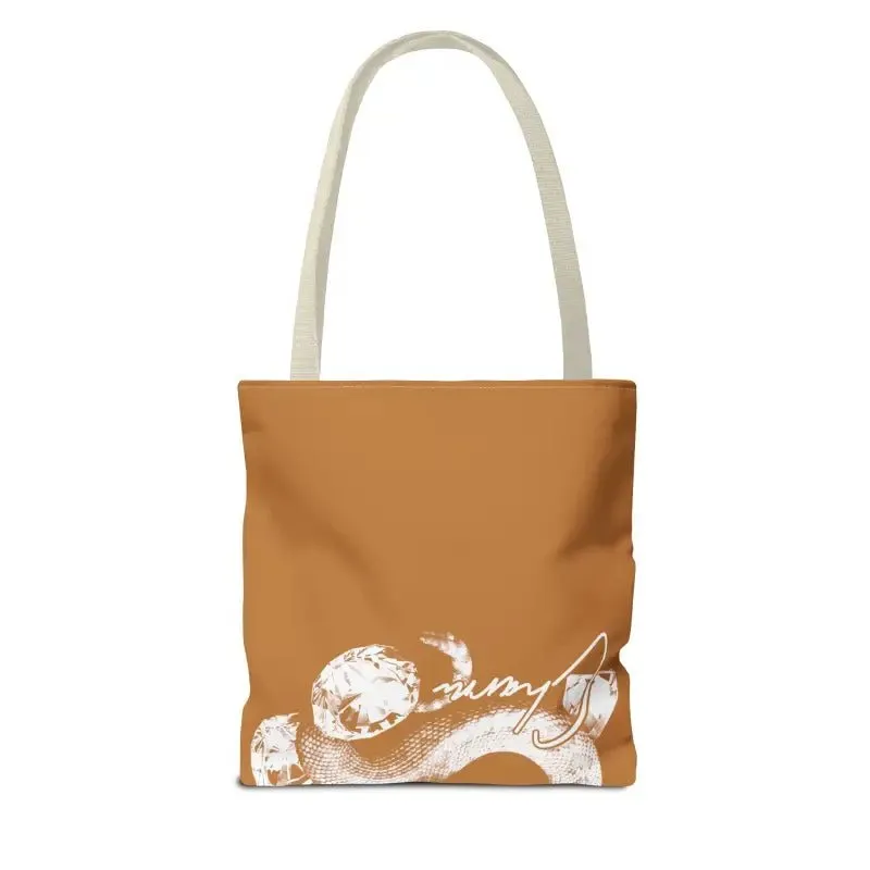 Snake Tote Bag (AOP) - 3 Sizes | All-over Print | Durable Polyester | 5 Color Handles