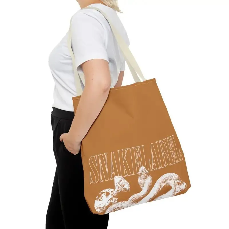 Snake Tote Bag (AOP) - 3 Sizes | All-over Print | Durable Polyester | 5 Color Handles