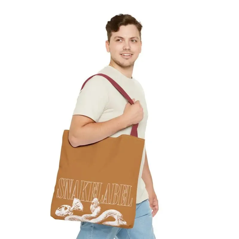 Snake Tote Bag (AOP) - 3 Sizes | All-over Print | Durable Polyester | 5 Color Handles