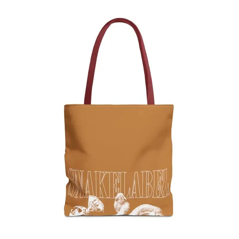 Snake Tote Bag (AOP) - 3 Sizes | All-over Print | Durable Polyester | 5 Color Handles