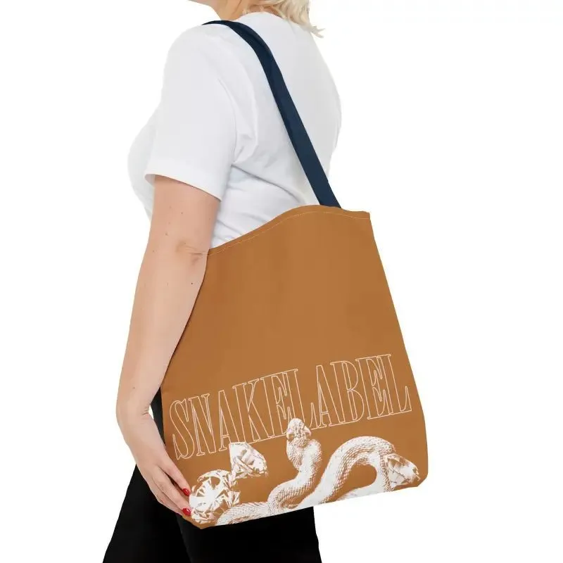 Snake Tote Bag (AOP) - 3 Sizes | All-over Print | Durable Polyester | 5 Color Handles