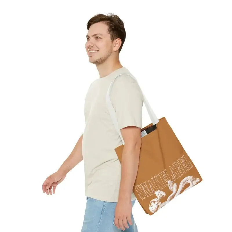 Snake Tote Bag (AOP) - 3 Sizes | All-over Print | Durable Polyester | 5 Color Handles