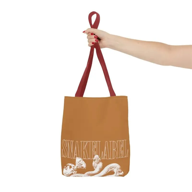 Snake Tote Bag (AOP) - 3 Sizes | All-over Print | Durable Polyester | 5 Color Handles