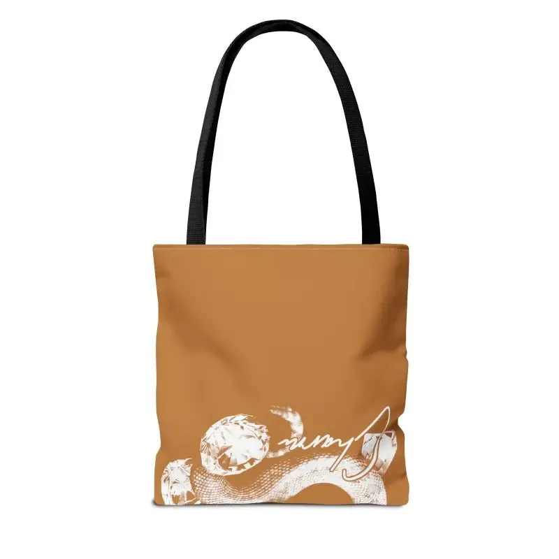 Snake Tote Bag (AOP) - 3 Sizes | All-over Print | Durable Polyester | 5 Color Handles