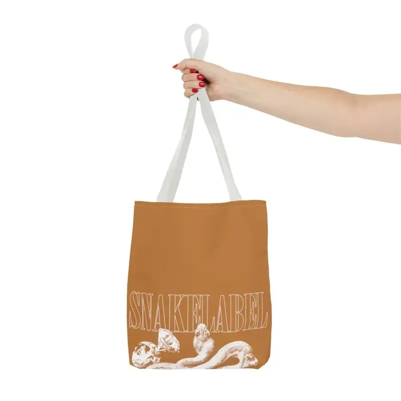 Snake Tote Bag (AOP) - 3 Sizes | All-over Print | Durable Polyester | 5 Color Handles