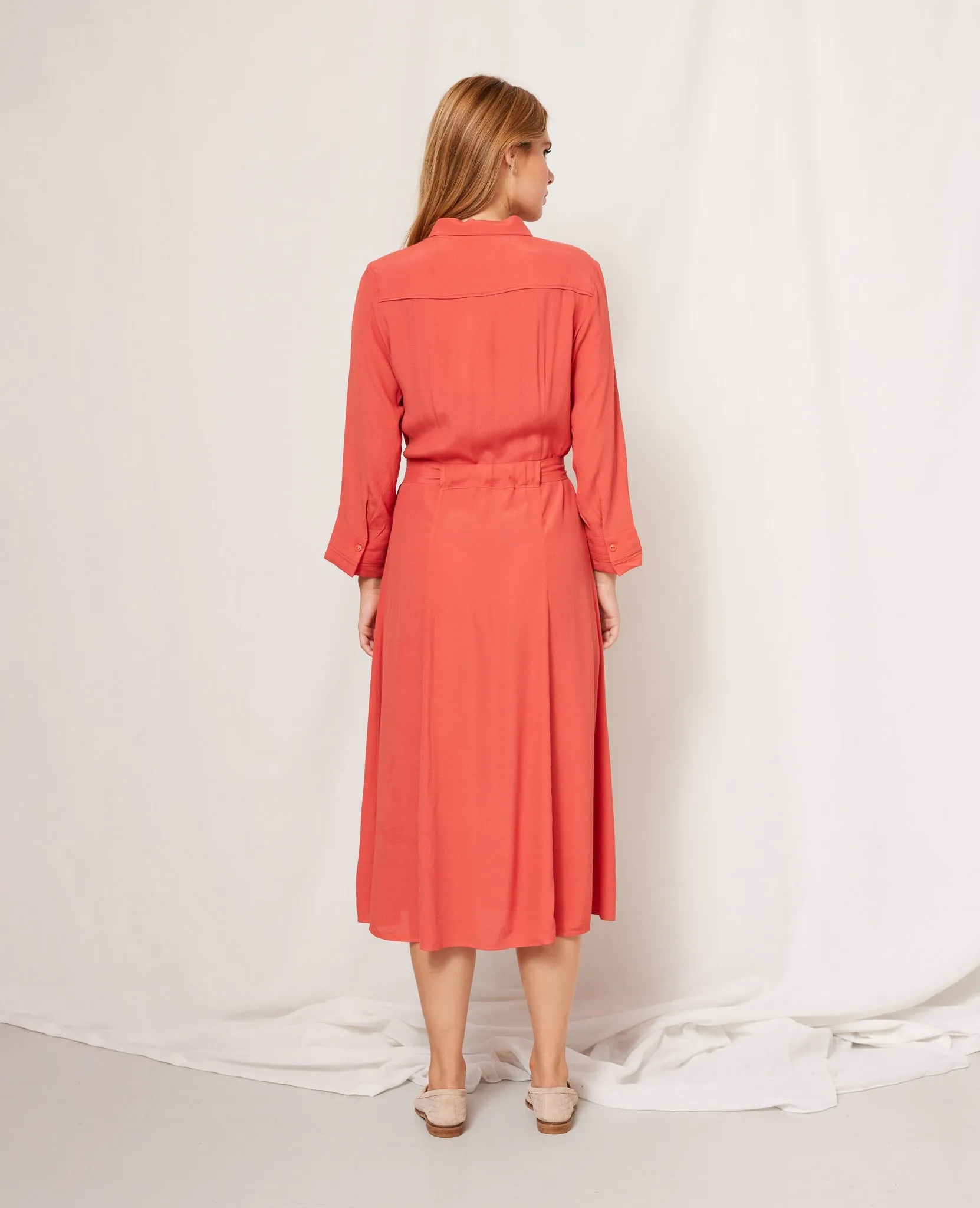 SOFT MOSS SOLID DRESS
