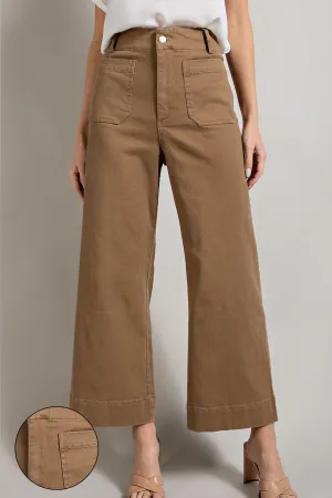 Soft Washed Wide Leg Pants PK7618