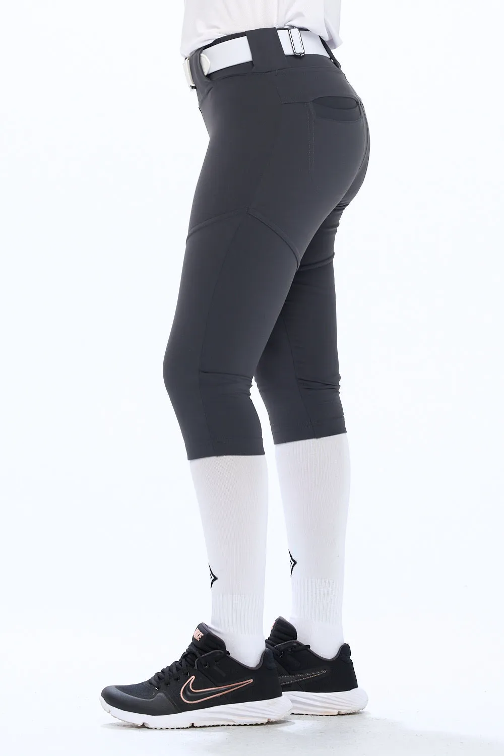Softball Pant Beltloop Charcoal