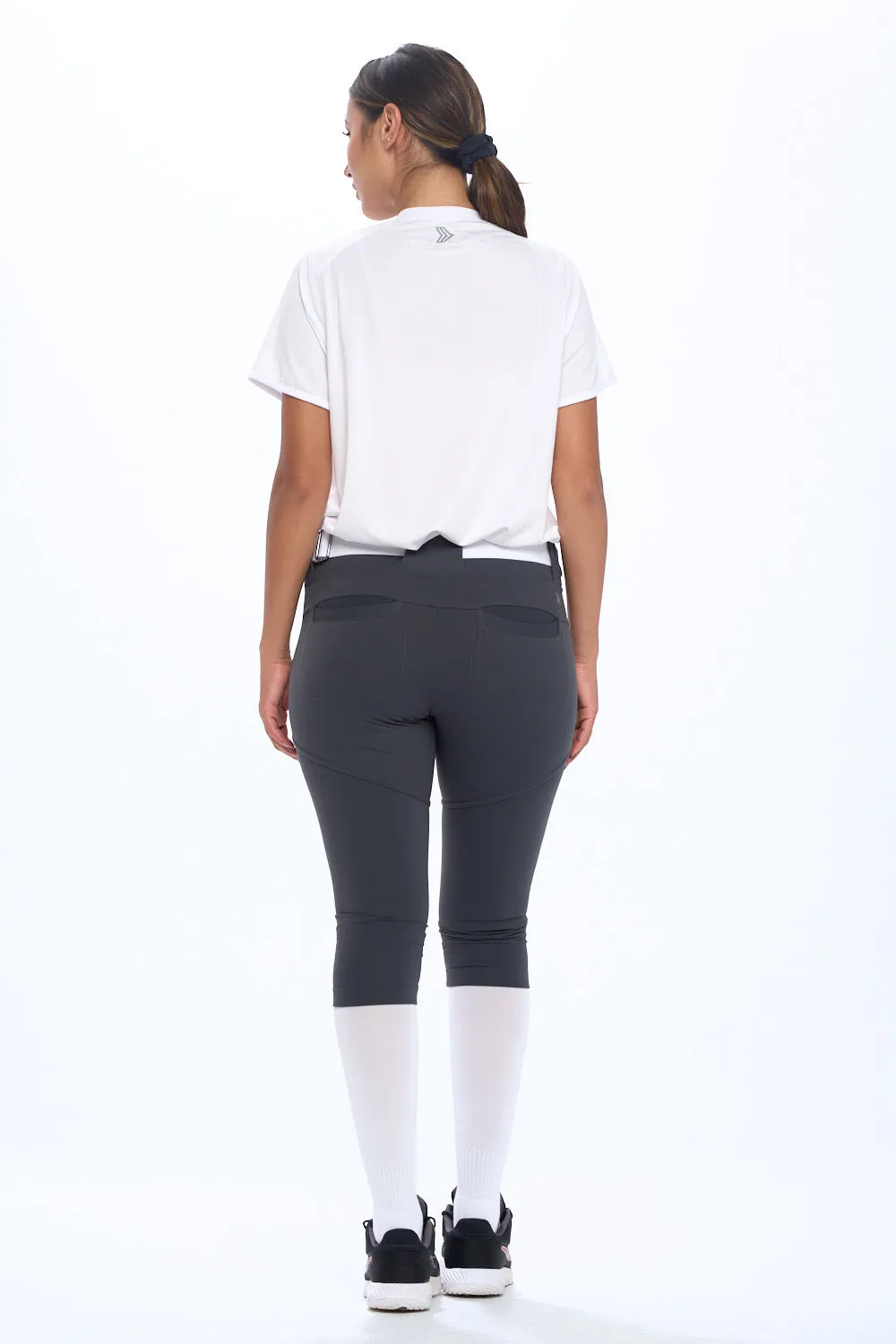 Softball Pant Beltloop Charcoal