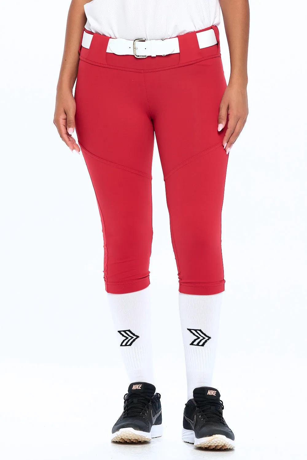 Softball Pant Beltloop Red