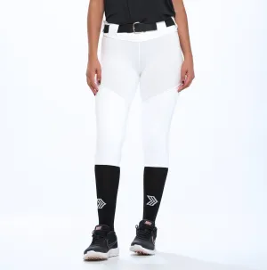 Softball Pant Beltloop White