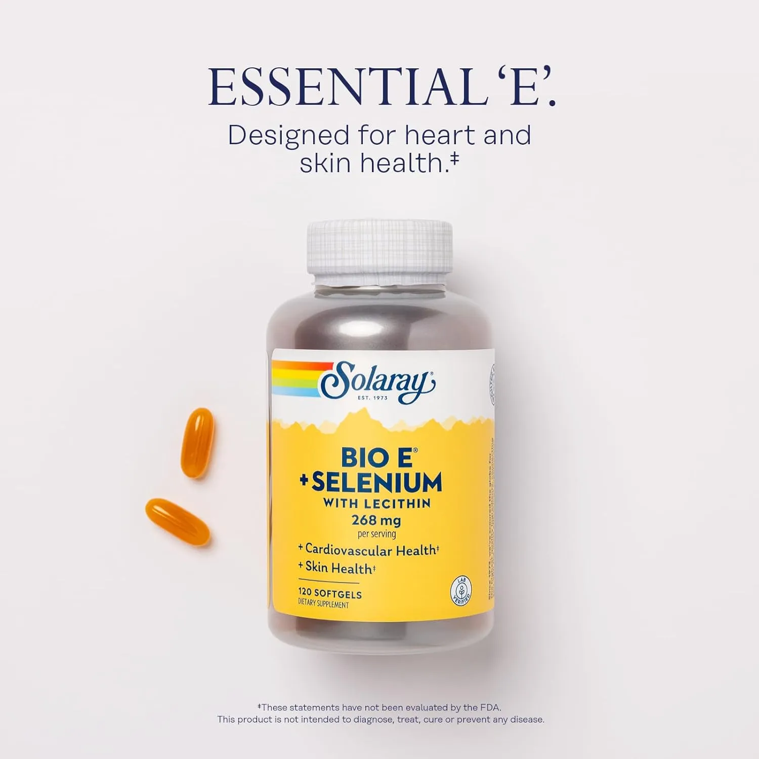 Solaray Vitamin E Bio Selenium 120 Soft-gels