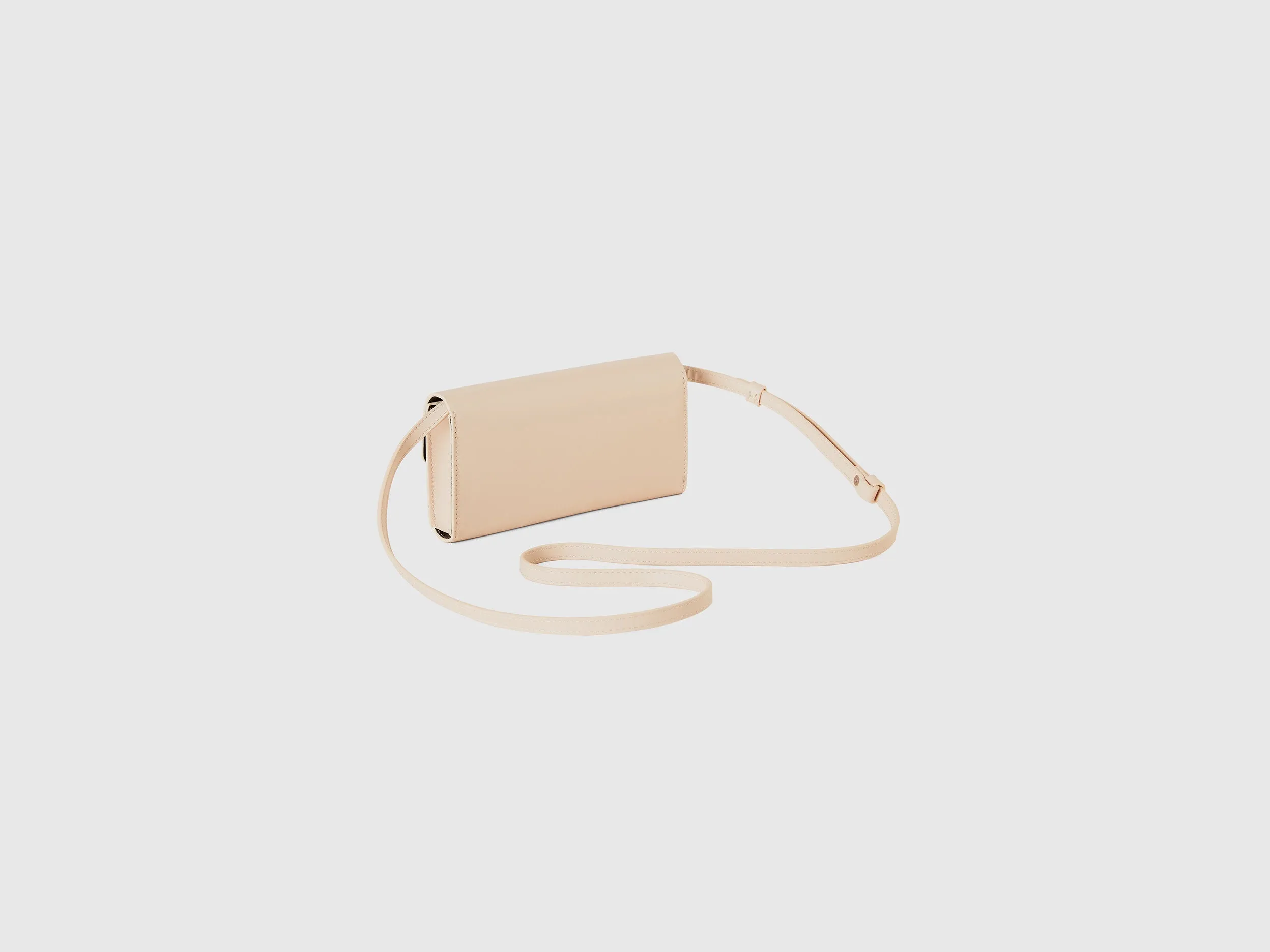 Solid Push Button Sling Bag