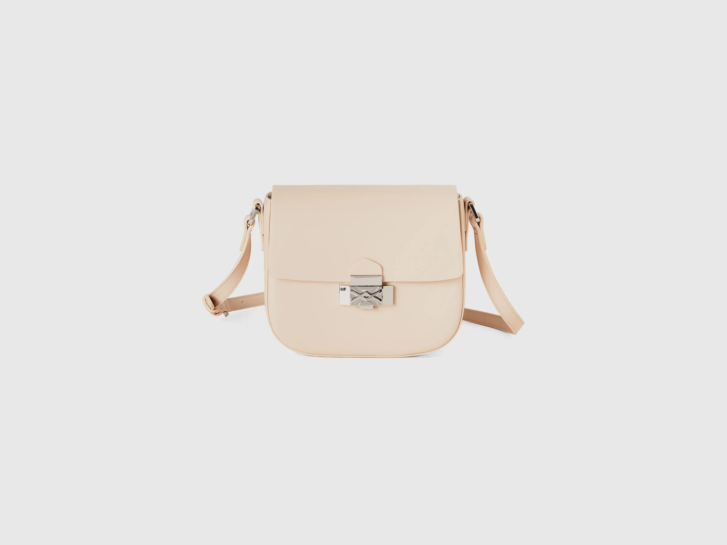 Solid Push Button Sling Bag