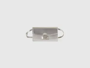 Solid Silver Sling Bag