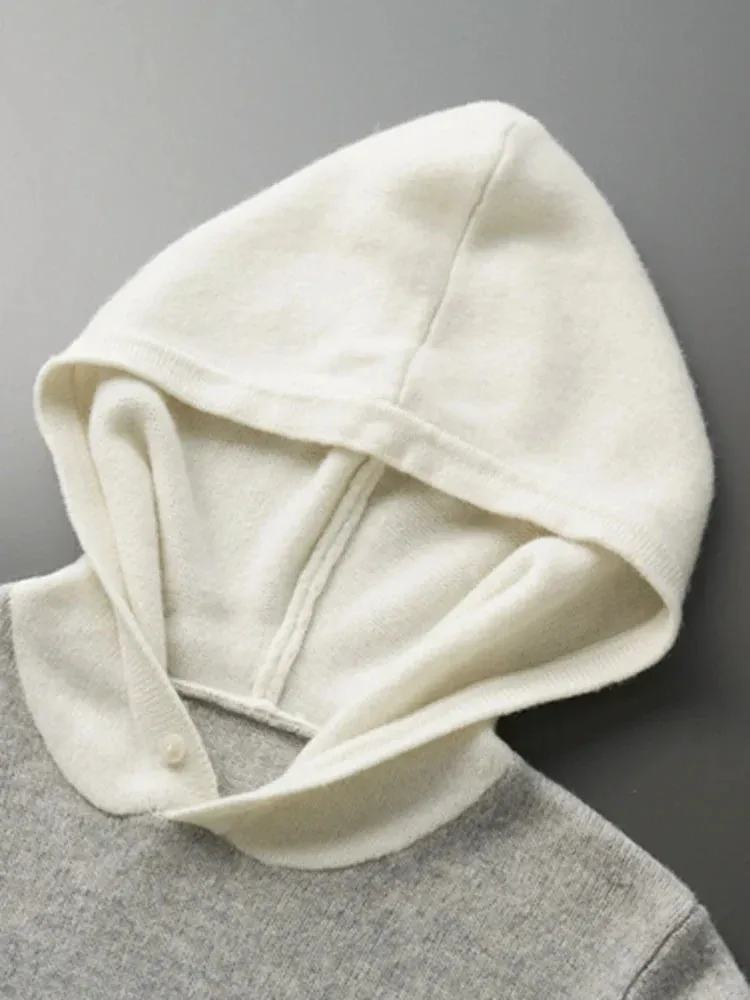 Solvyr | Mens & Womens Cashmere or Alpaca Hooded Sweatshirt – Lightweight Knitted Hoodie in Slim Fit for Luxe Layering & Travel Comfort