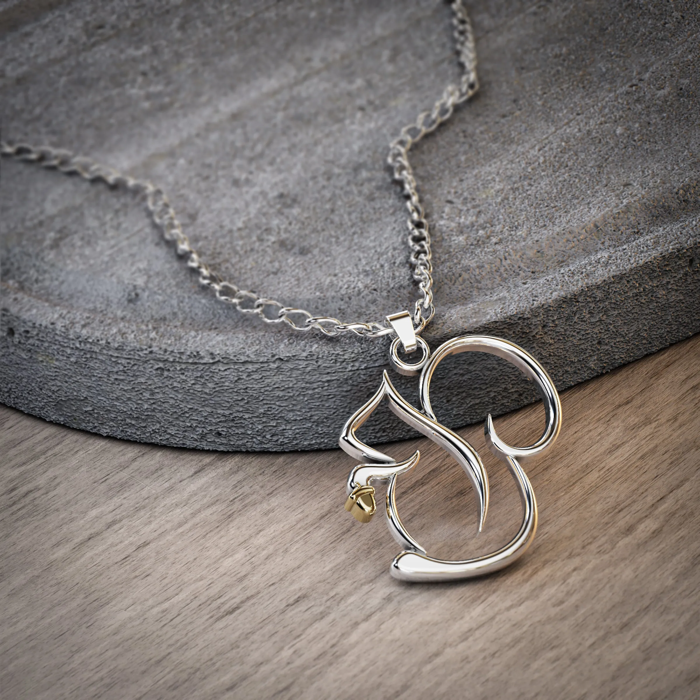 Squirrel Necklace - Charming Squirrel Pendant with Funny Message Card - Ideal Squirrel Gift for Women, Squirrel Lovers, and Wildlife Enthusiasts