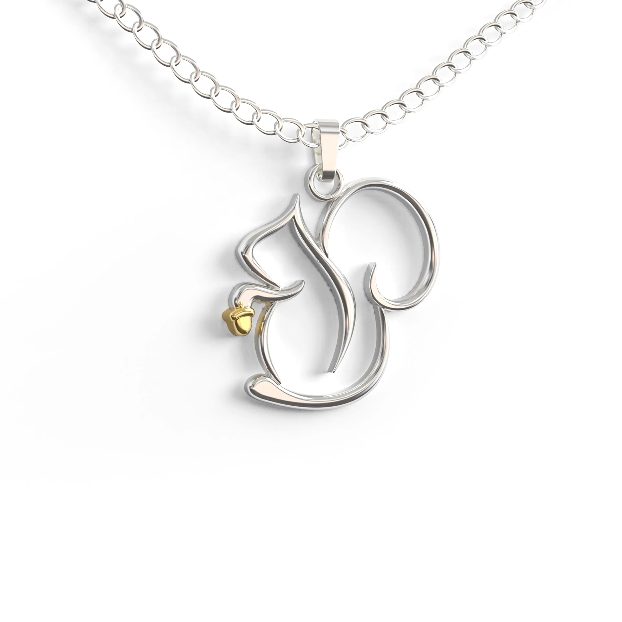 Squirrel Necklace - Charming Squirrel Pendant with Funny Message Card - Ideal Squirrel Gift for Women, Squirrel Lovers, and Wildlife Enthusiasts