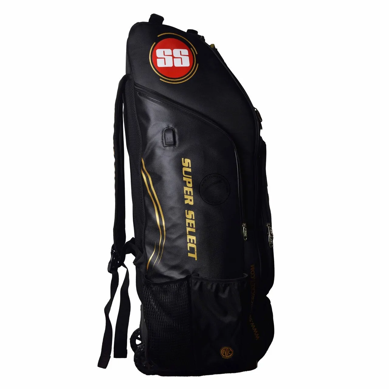 SS Super Select Duffle Cricket Kit Bag With Wheels Colour Black