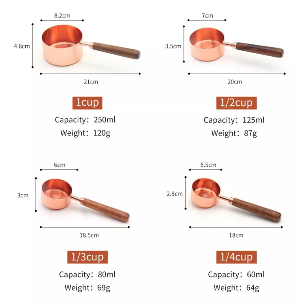 Stainless Steel Measuring Cups & Spoons