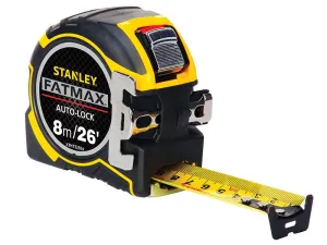Stanley Tools Fatmax Autolock Pocket Tape 8M/26Ft (Width 32Mm)