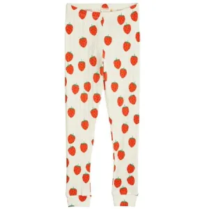 Strawberry Ribbed Leggings