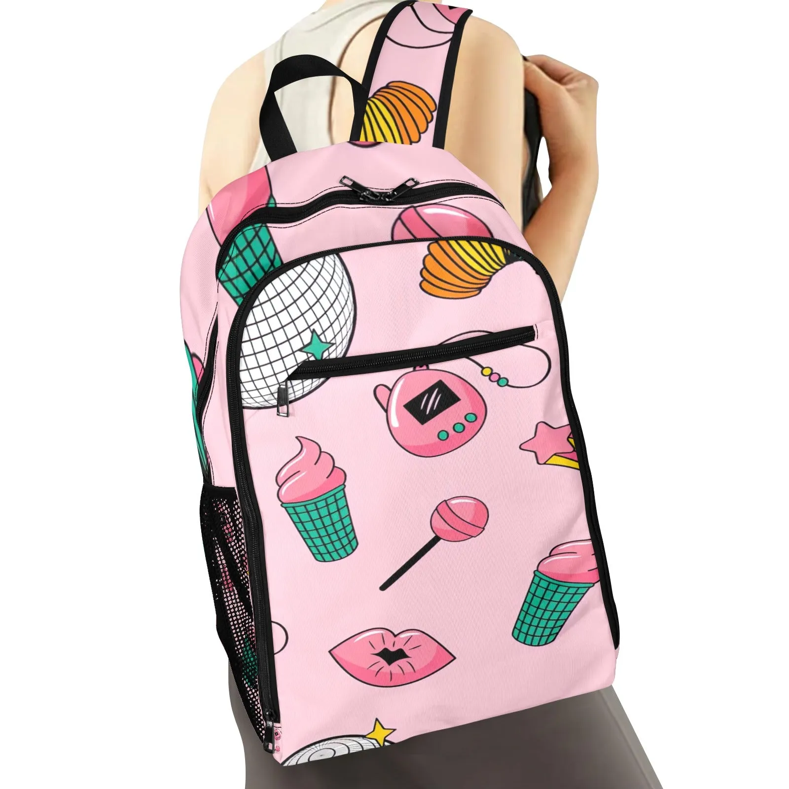Sugar Rush Throwback All Over Print Leisure Sports Backpack