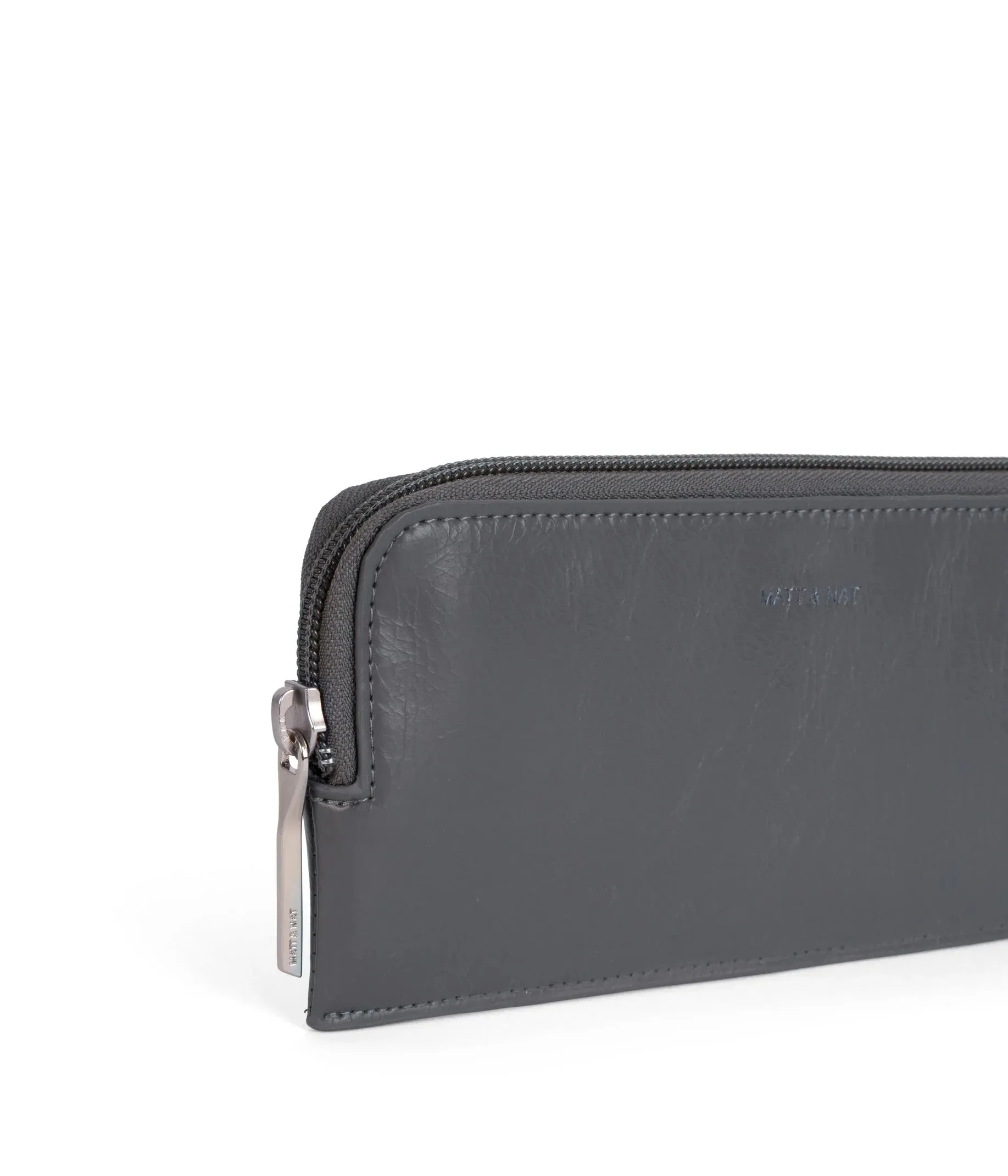 Sustainable Vegan Slim Zip Top Wallet