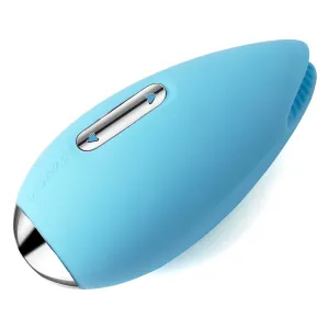 SVAKOM Candy 3-function Rechargeable Silicone Massager with Moving Lips Pale Blue