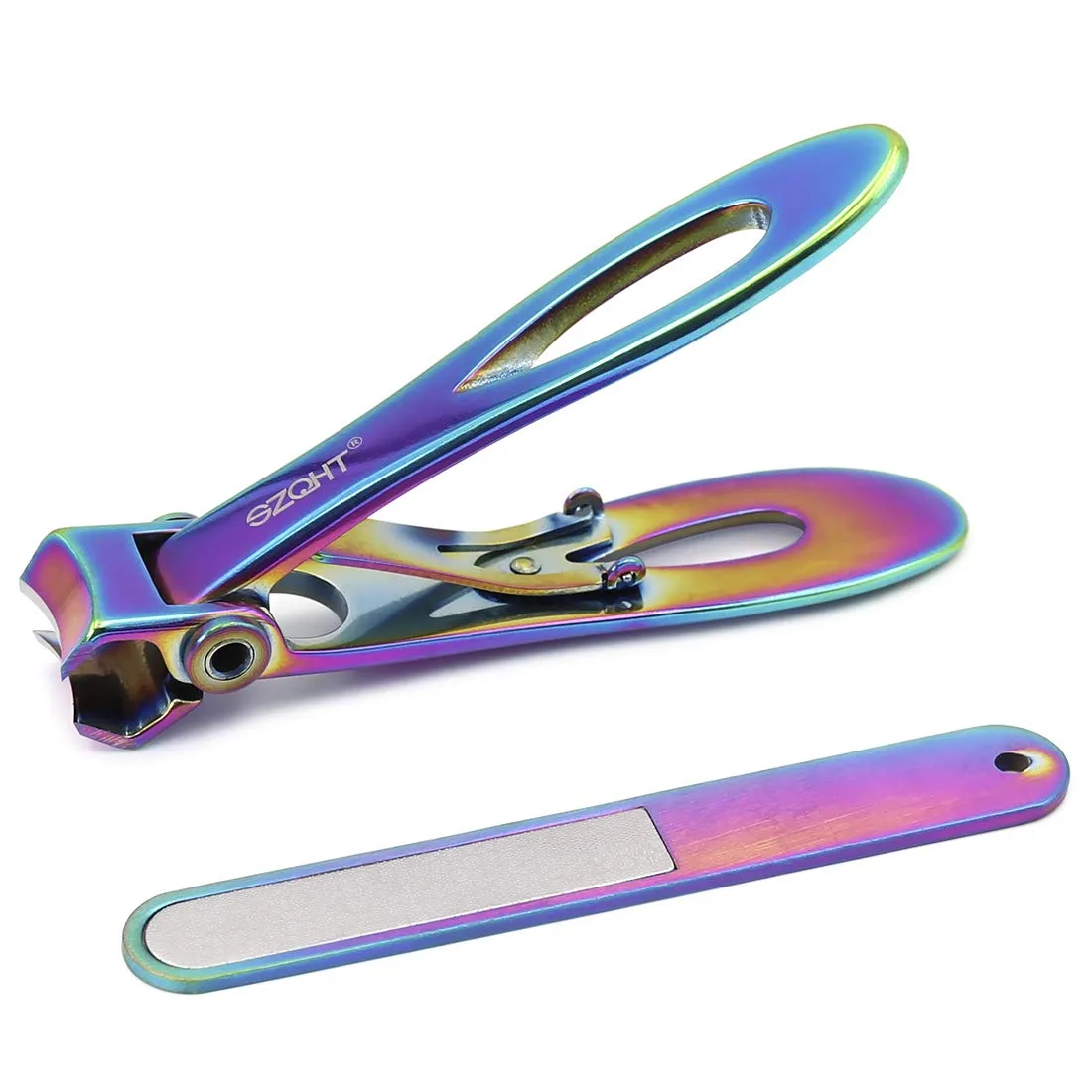 SZQHT 15mm Wide Jaw Opening Nail Clippers for Thick Nails,Finger Nail Clippers for Ingrown Toenail Clippers for Men,Tough Nails, Seniors, Adults.Deluxe Sturdy Stainless Steel Big(Silver)