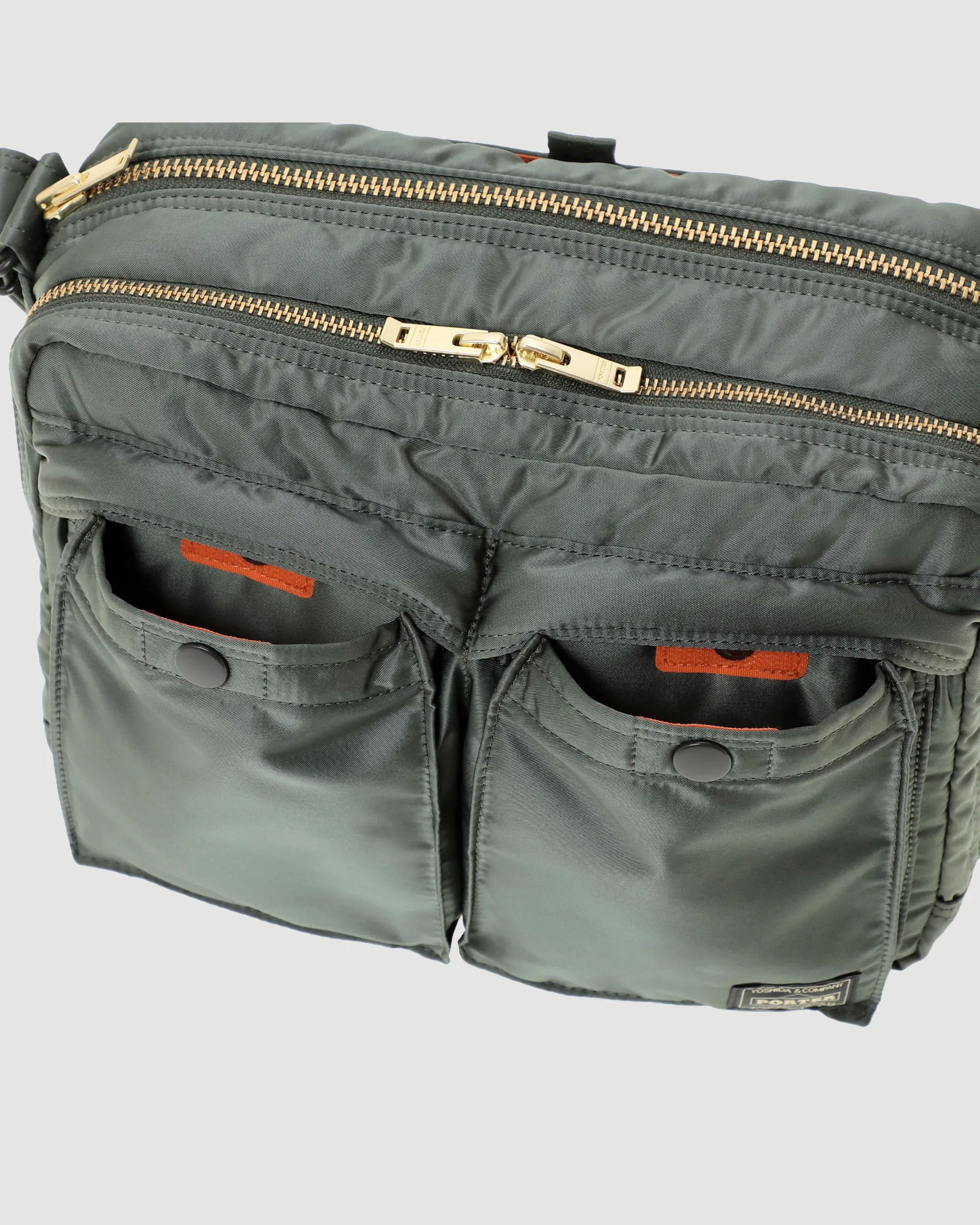 Tanker Sling Bag W Zip Sage Green