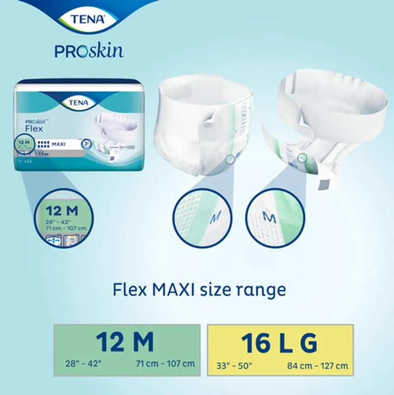 TENA® ProSkin™ Flex Maxi Brief, Maximum Absorbency, Size 12/Medium