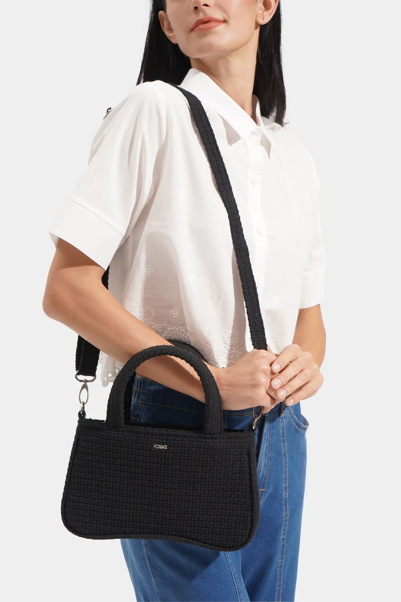 Textured Sling Bag