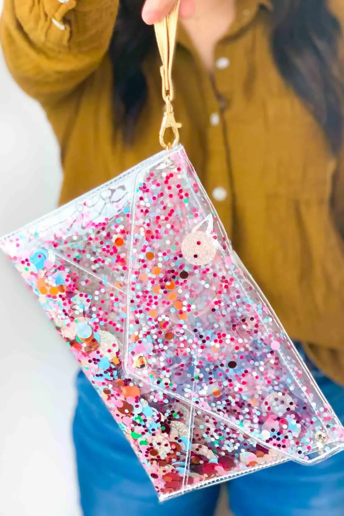 The Essentials Convertible Confetti Clutch