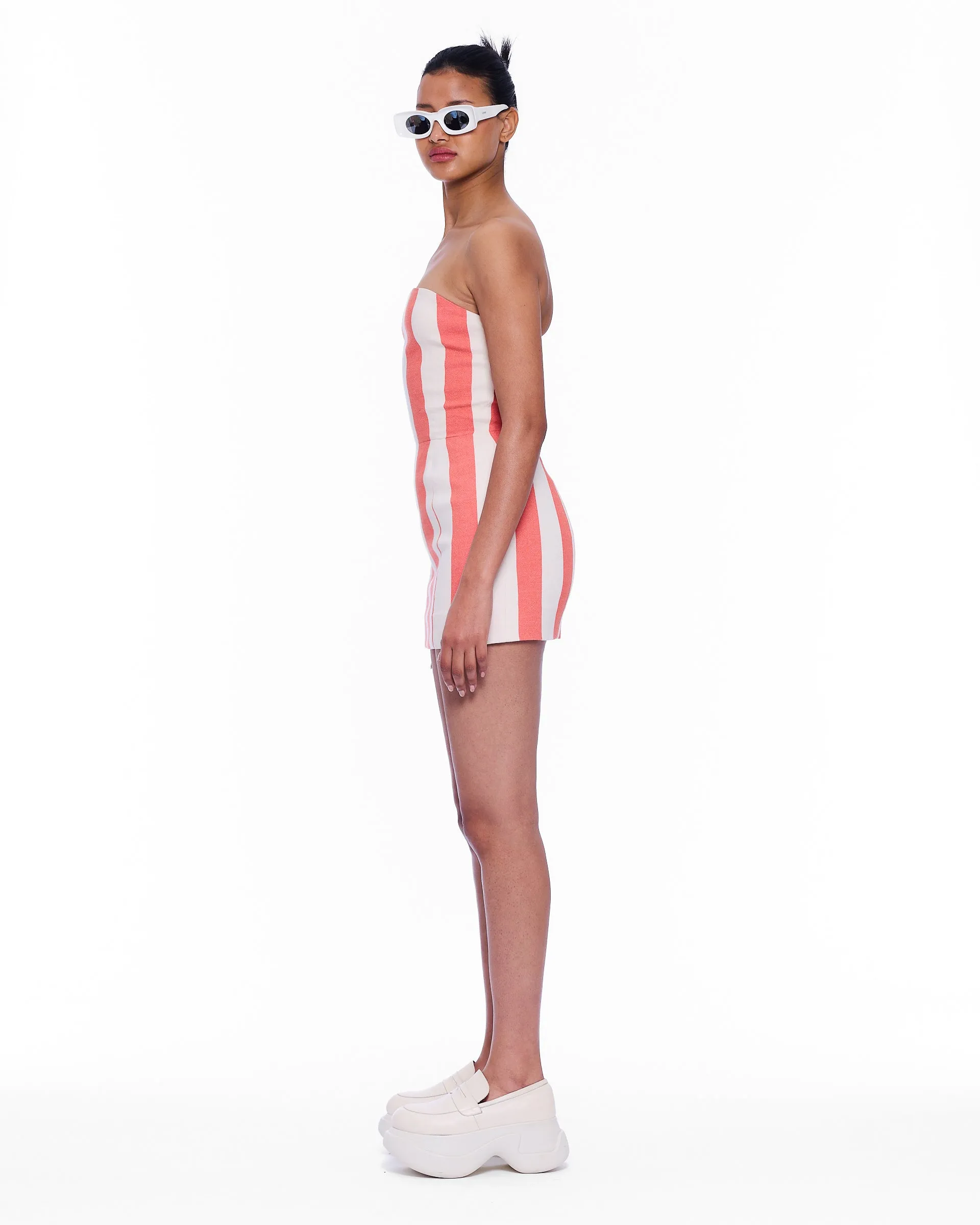 The Sculpted Corset Dress : Stripe 11