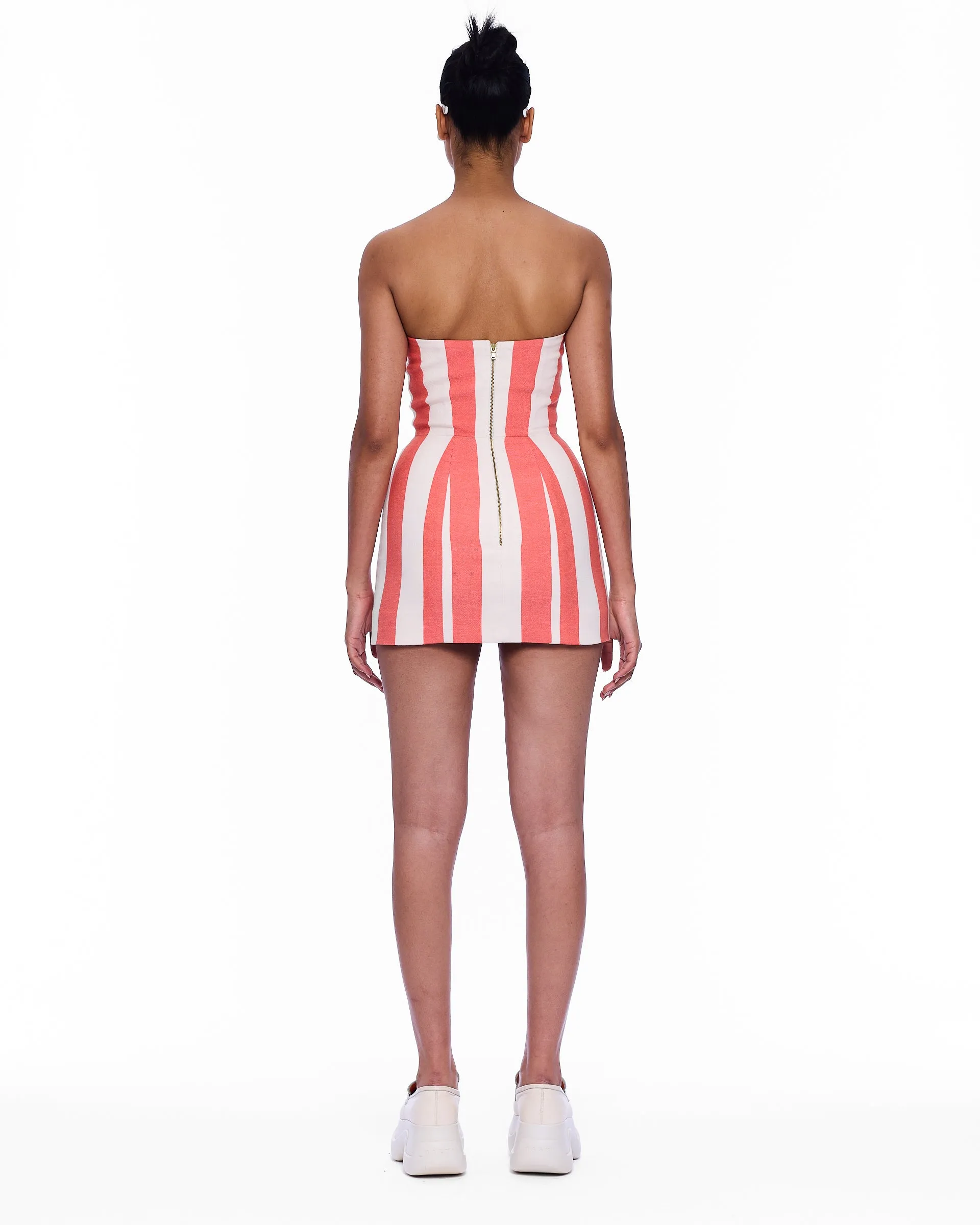 The Sculpted Corset Dress : Stripe 11