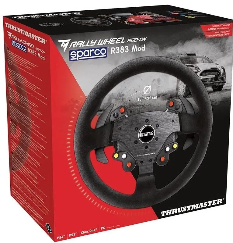 Thrustmaster TM Rally Wheel Add-On Sparco R383 Mod for Windows, PS5, PS4, PS3, Xbox Series X/S and XOne