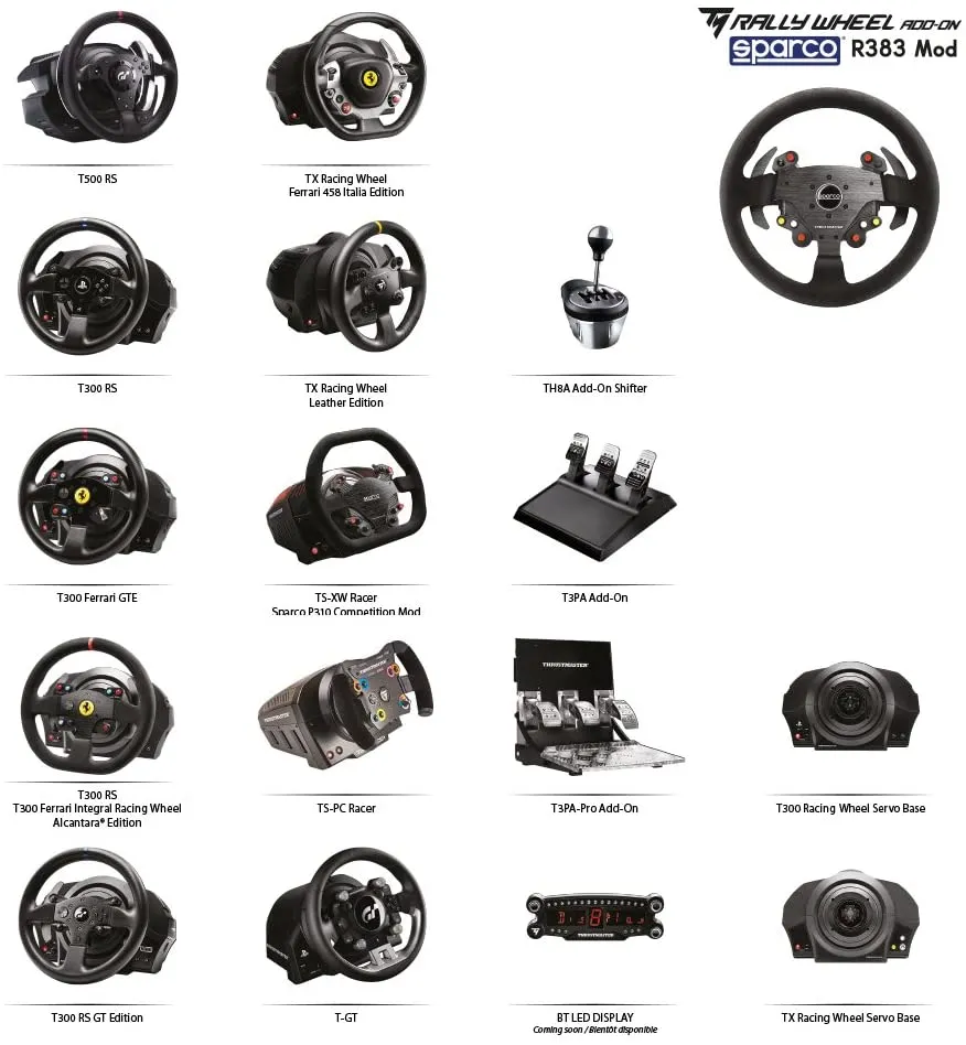 Thrustmaster TM Rally Wheel Add-On Sparco R383 Mod for Windows, PS5, PS4, PS3, Xbox Series X/S and XOne